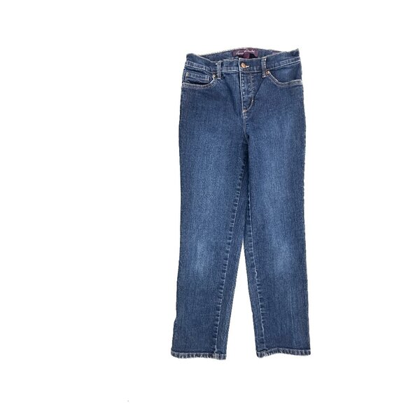 Gloria Vanderbilt Amanda Straight Leg Women's size 6P Dark Blue Denim Jeans - Picture 1 of 5